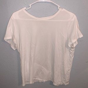 Large white American Eagle tee